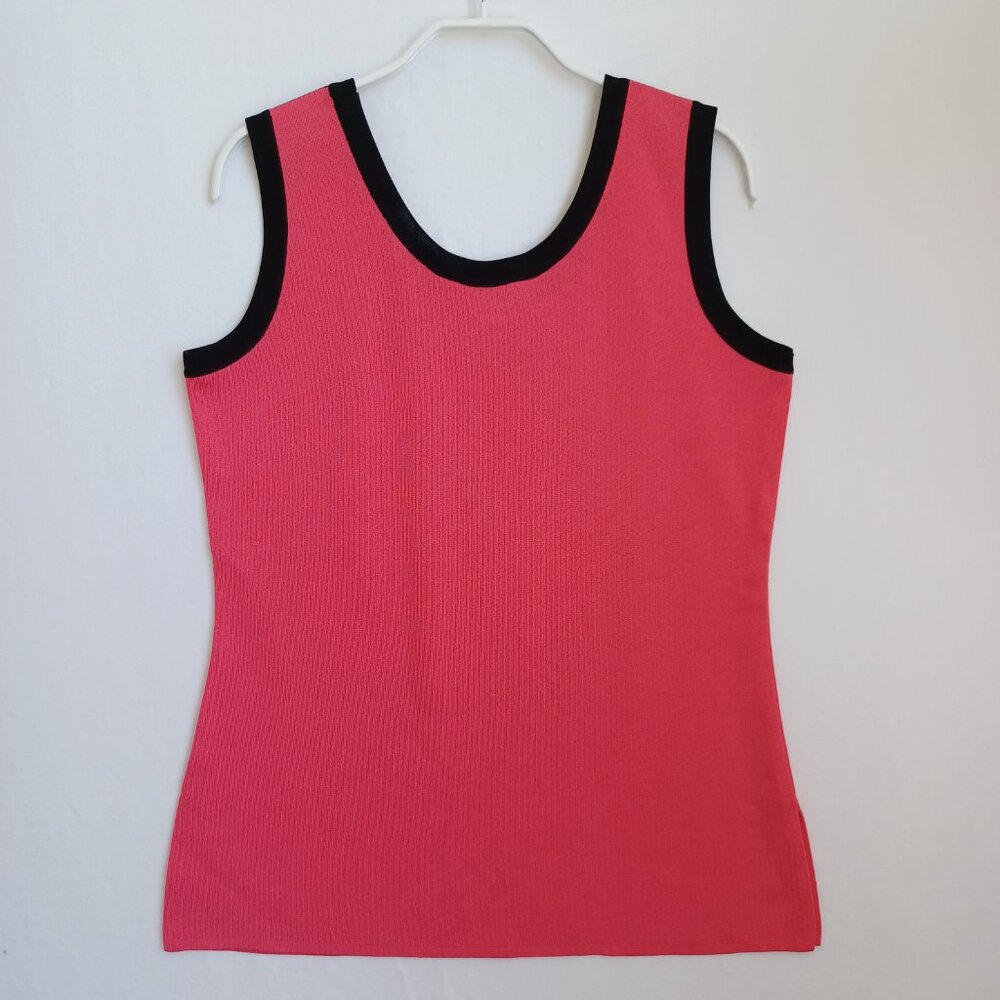 Misook Sweater Set Twin Set Knit Cardigan and Tank Womens Small - Picture 9 of 16